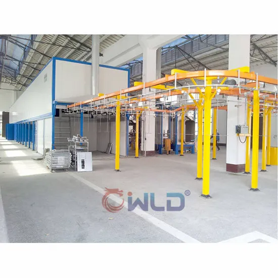 Electrostatic Power& Free Overhead Conveyor Chain Powder Coating Production Line
